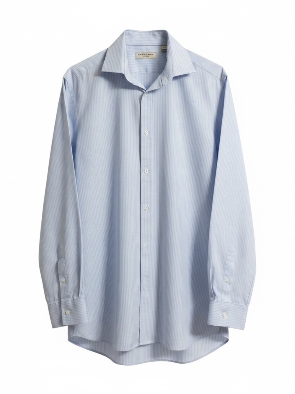 Burberry Light Blue Pinstripe Men's Dress Shirt